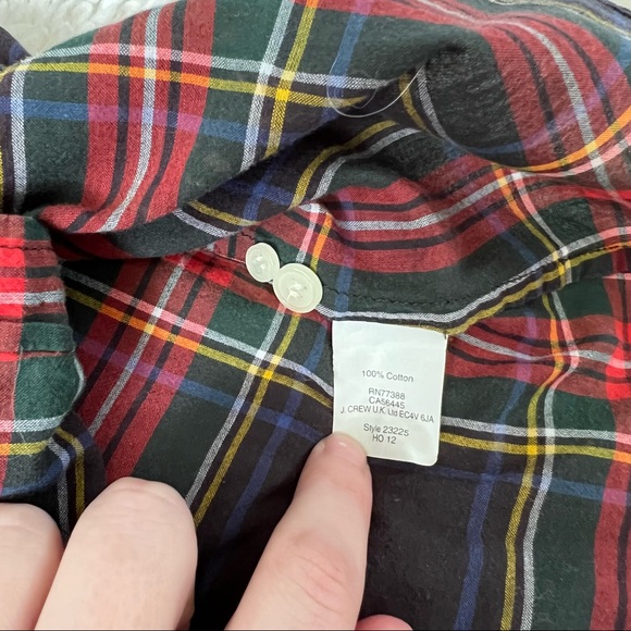 J.CREW Perfect Shirt in Tartan Plaid - Picture 9 of 9
